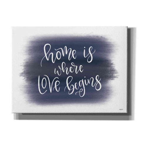 Image of 'Home is Where Love Begins' by Imperfect Dust, Canvas Wall Art
