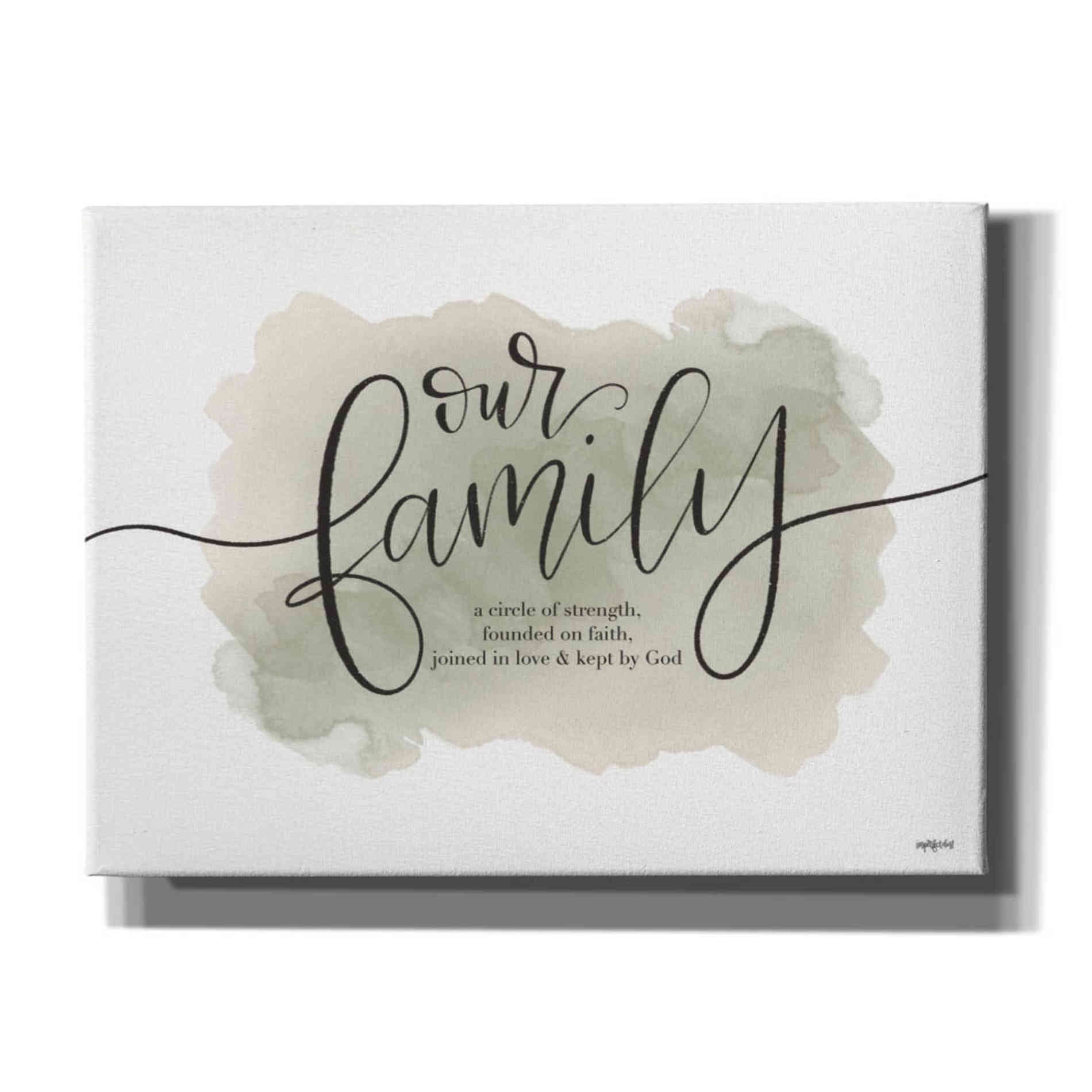 'Our Family' by Imperfect Dust, Canvas Wall Art