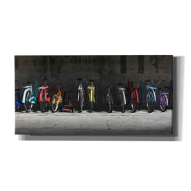 'Bike Rack' by Cynthia Decker, Canvas Wall Art