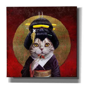 'Kyoto Kitty' by Lucia Heffernan, Canvas Wall Art