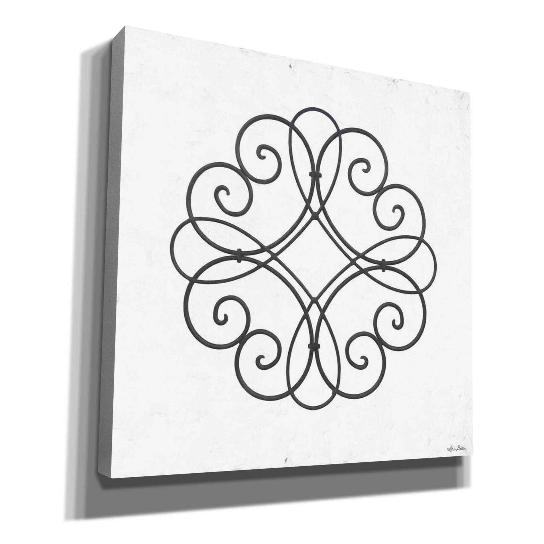 'Metal Art on Stucco II' by Lori Deiter, Canvas Wall Art