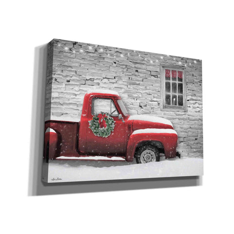 Image of 'Snowy Christmas Truck' by Lori Deiter, Canvas Wall Art
