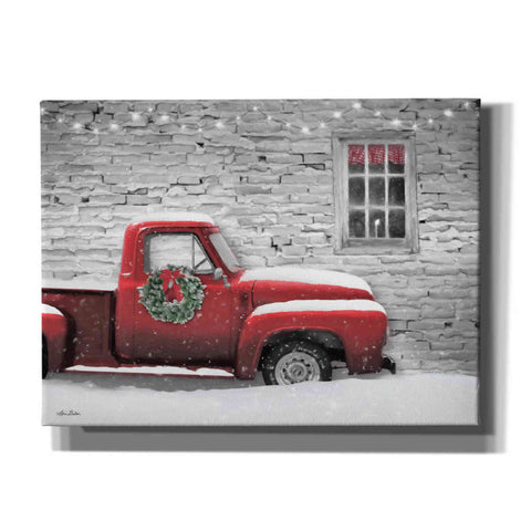 Image of 'Snowy Christmas Truck' by Lori Deiter, Canvas Wall Art