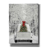 'Snowy Drive in a White Ford' by Lori Deiter, Canvas Wall Art