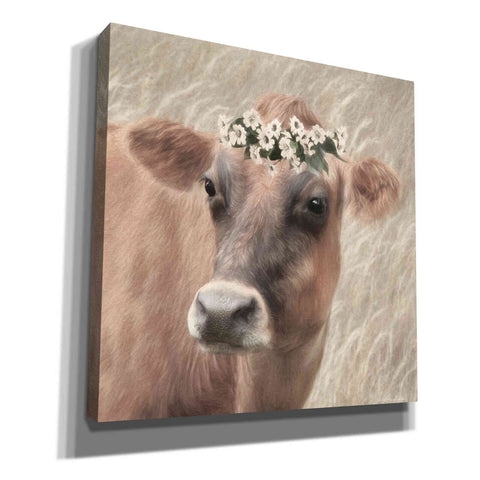 Image of 'Floral Cow II' by Lori Deiter, Canvas Wall Art