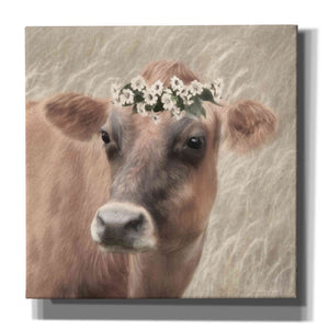 'Floral Cow II' by Lori Deiter, Canvas Wall Art