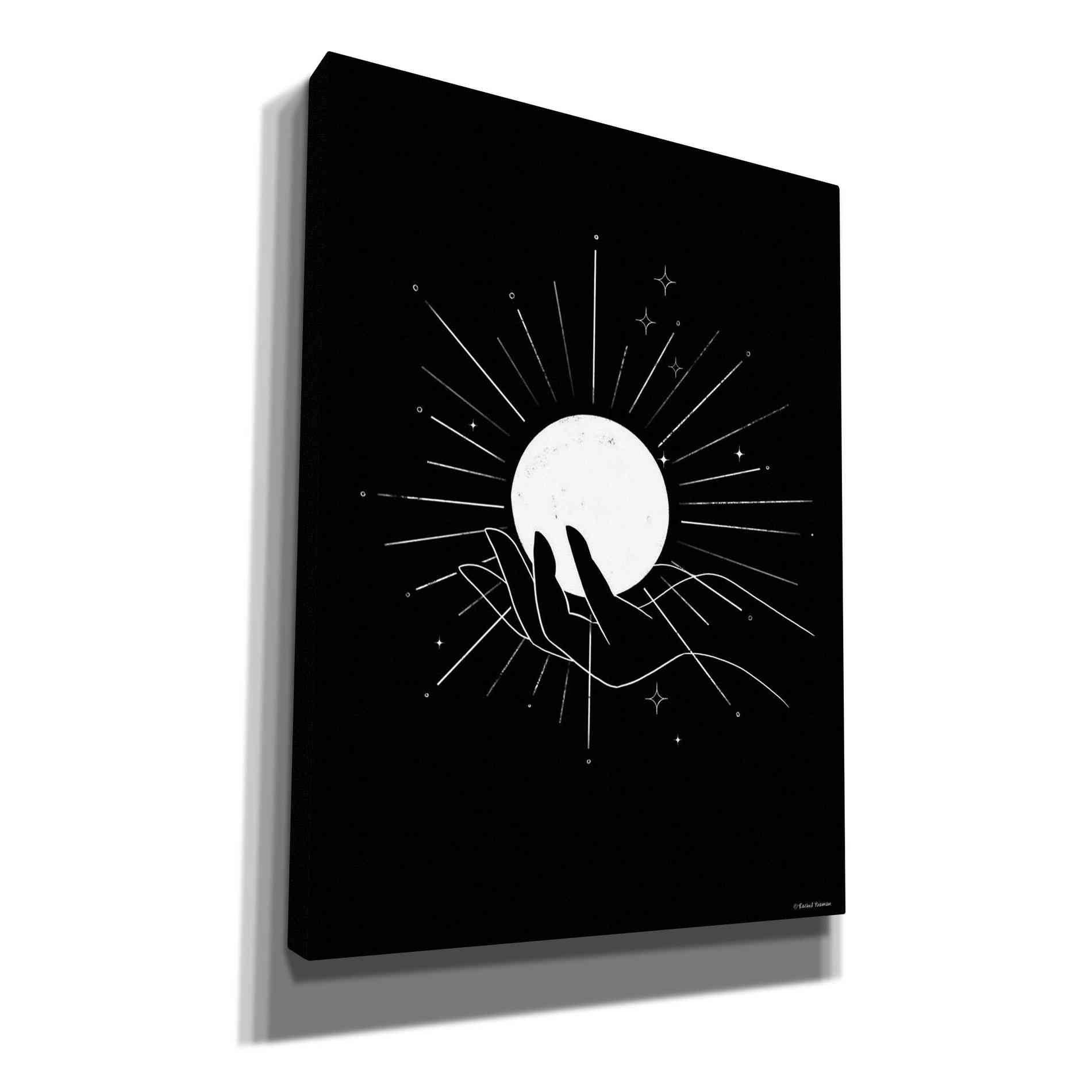 'I've Got the Moon On My Hand' by Rachel Nieman, Canvas Wall Art