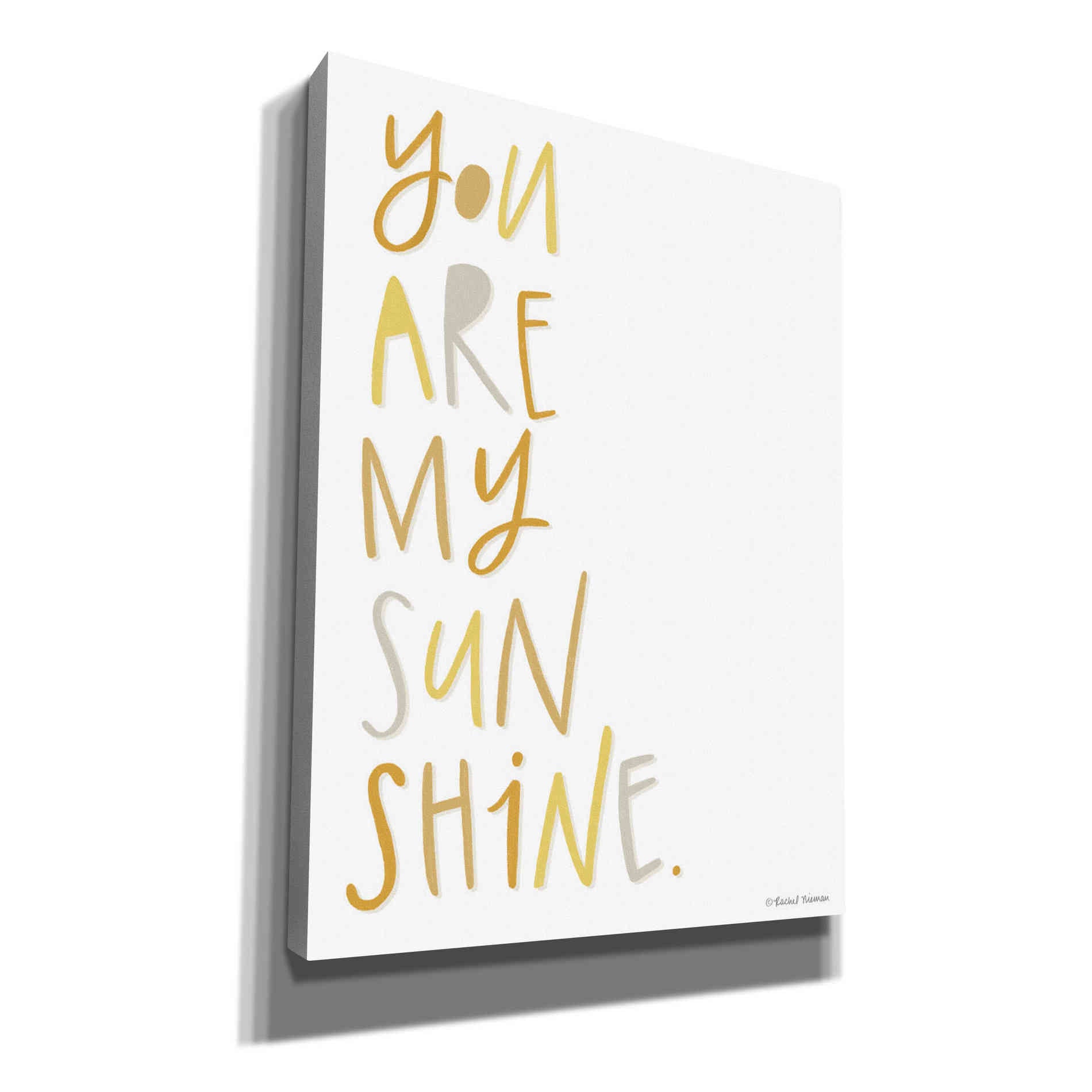 'You Are My Sunshine' by Rachel Nieman, Canvas Wall Art