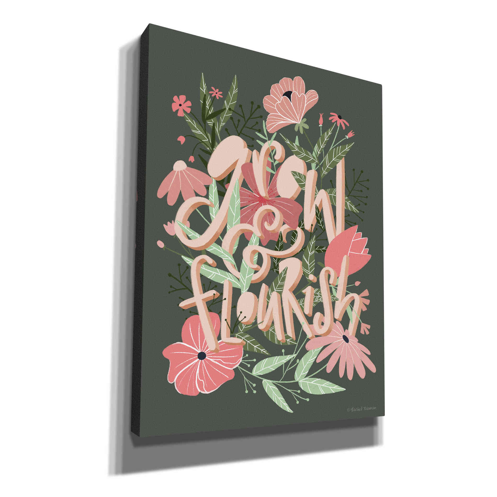 'Grow & Flourish' by Rachel Nieman, Canvas Wall Art