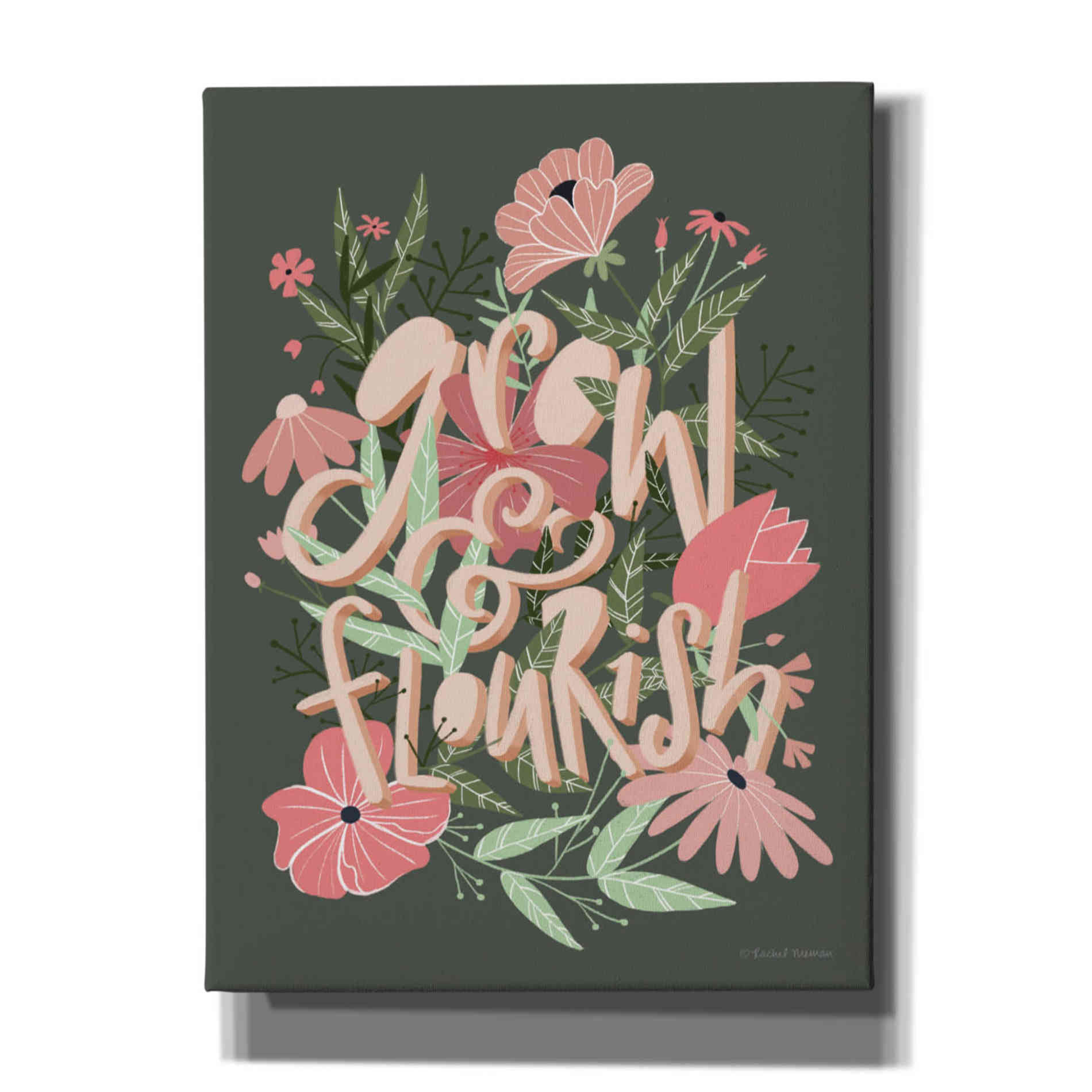 'Grow & Flourish' by Rachel Nieman, Canvas Wall Art