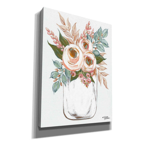 Image of 'Floral Jar' by Michele Norman, Canvas Wall Art