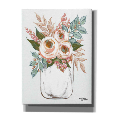 Image of 'Floral Jar' by Michele Norman, Canvas Wall Art