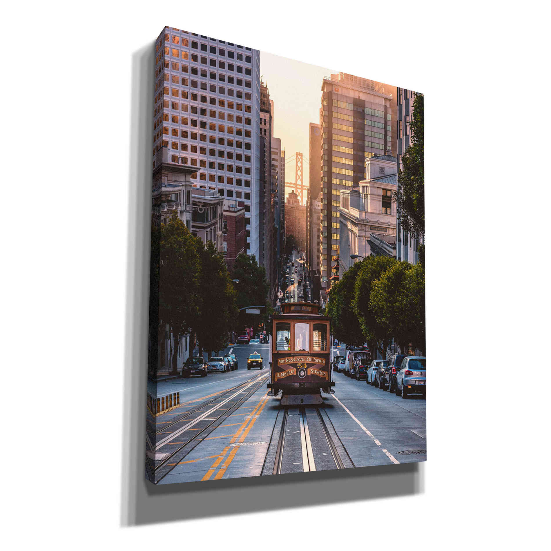 'The Trolly' by Bruce Getty, Canvas Wall Art