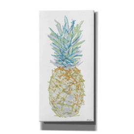'Sketchy Pineapple 1' by Stellar Design Studio, Canvas Wall Art