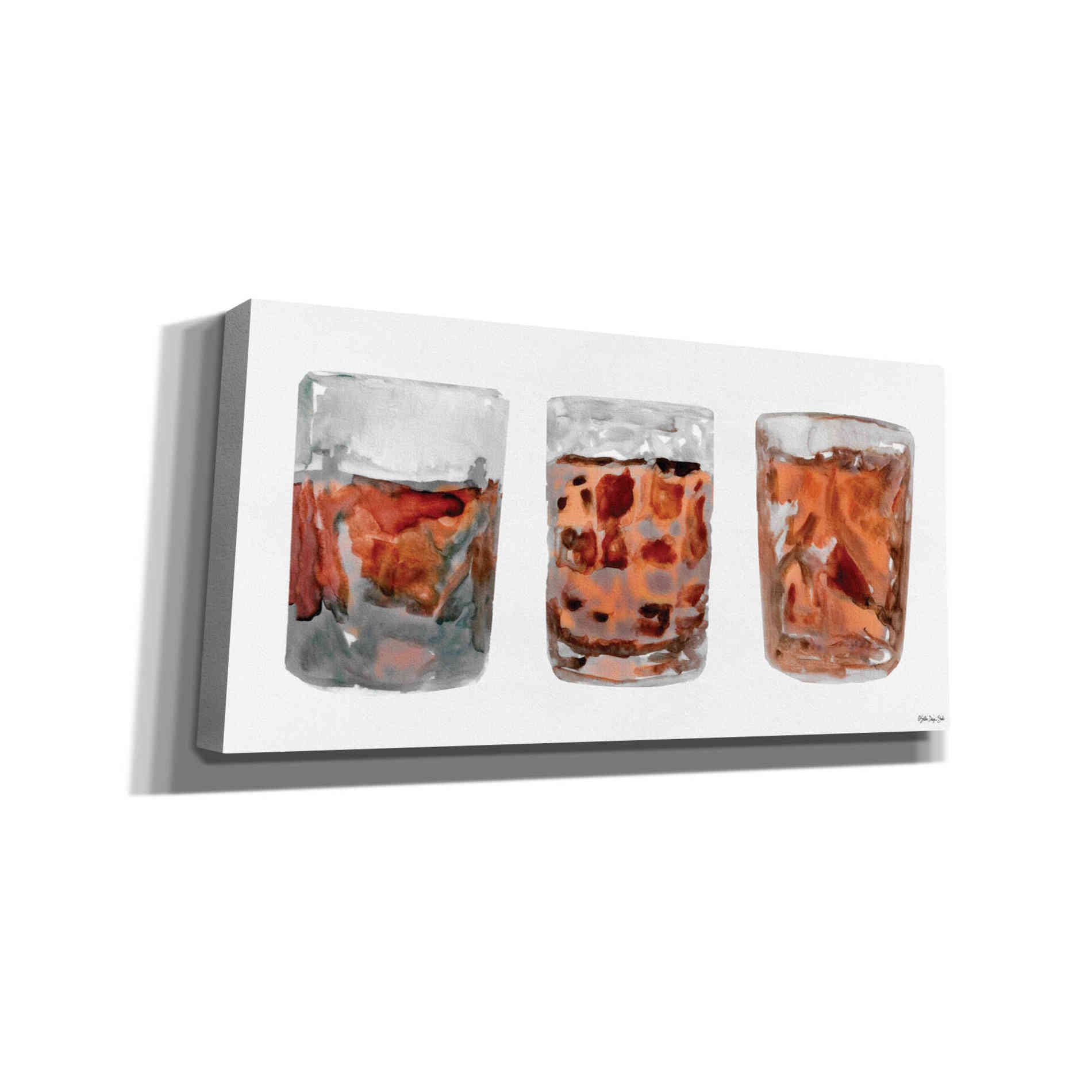 'Bourbon Glasses 2' by Stellar Design Studio, Canvas Wall Art