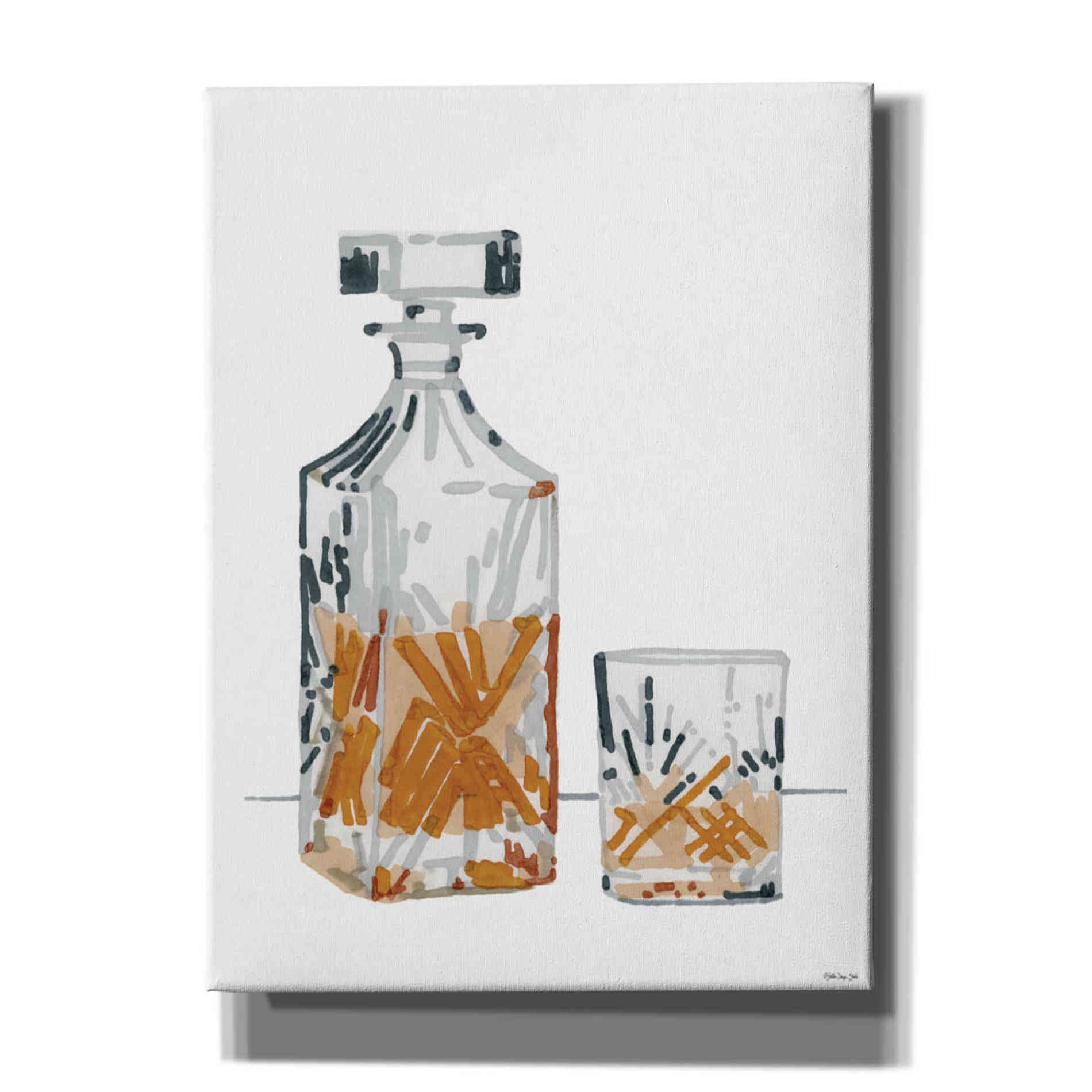 'Vintage Decanter 2' by Stellar Design Studio, Canvas Wall Art