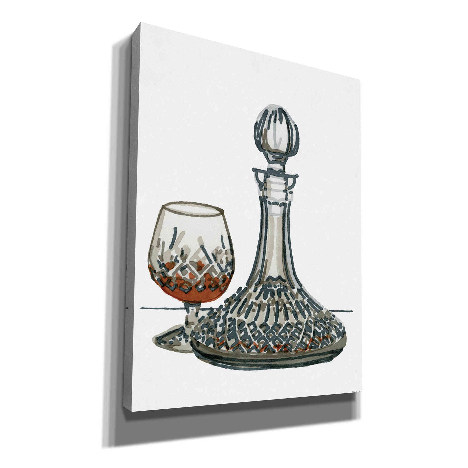 'Vintage Decanter 1' by Stellar Design Studio, Canvas Wall Art