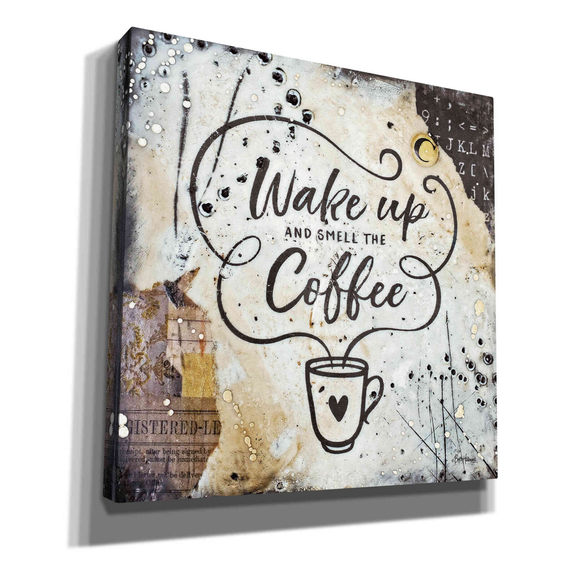 'Coffee Love 3' by Britt Hallowell, Canvas Wall Art