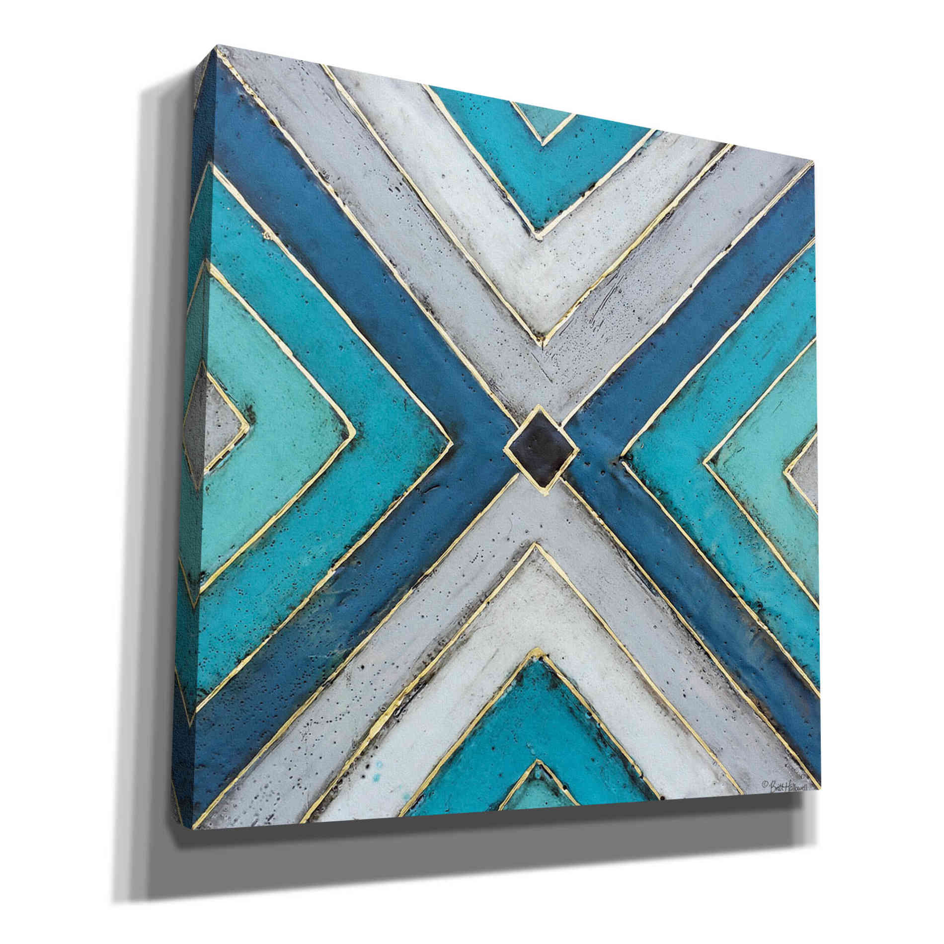 'Geometric Common Ground' by Britt Hallowell, Canvas Wall Art