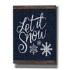 'Let It Snow' by Bluebird Barn, Canvas Wall Art