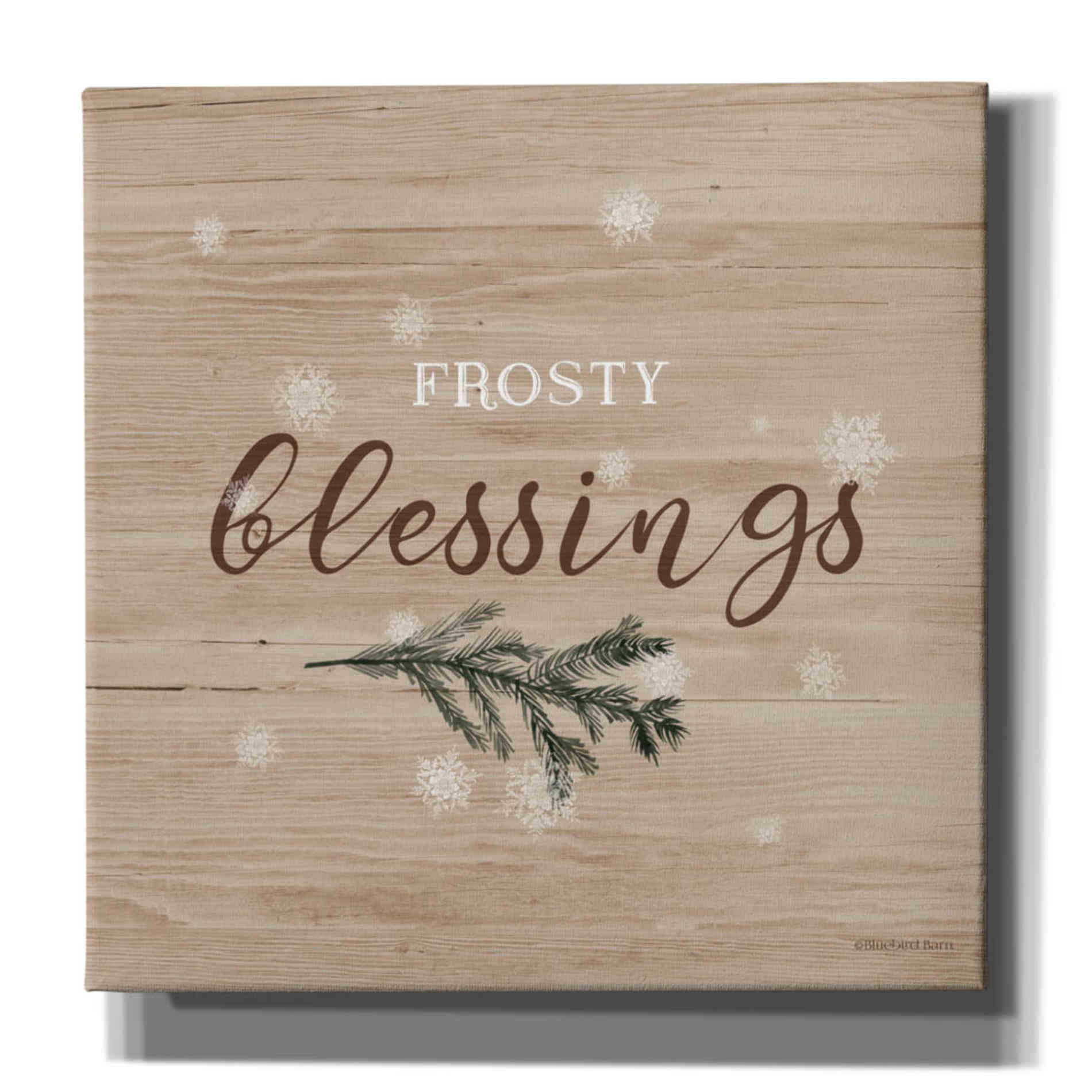'Frosty Blessings I' by Bluebird Barn, Canvas Wall Art