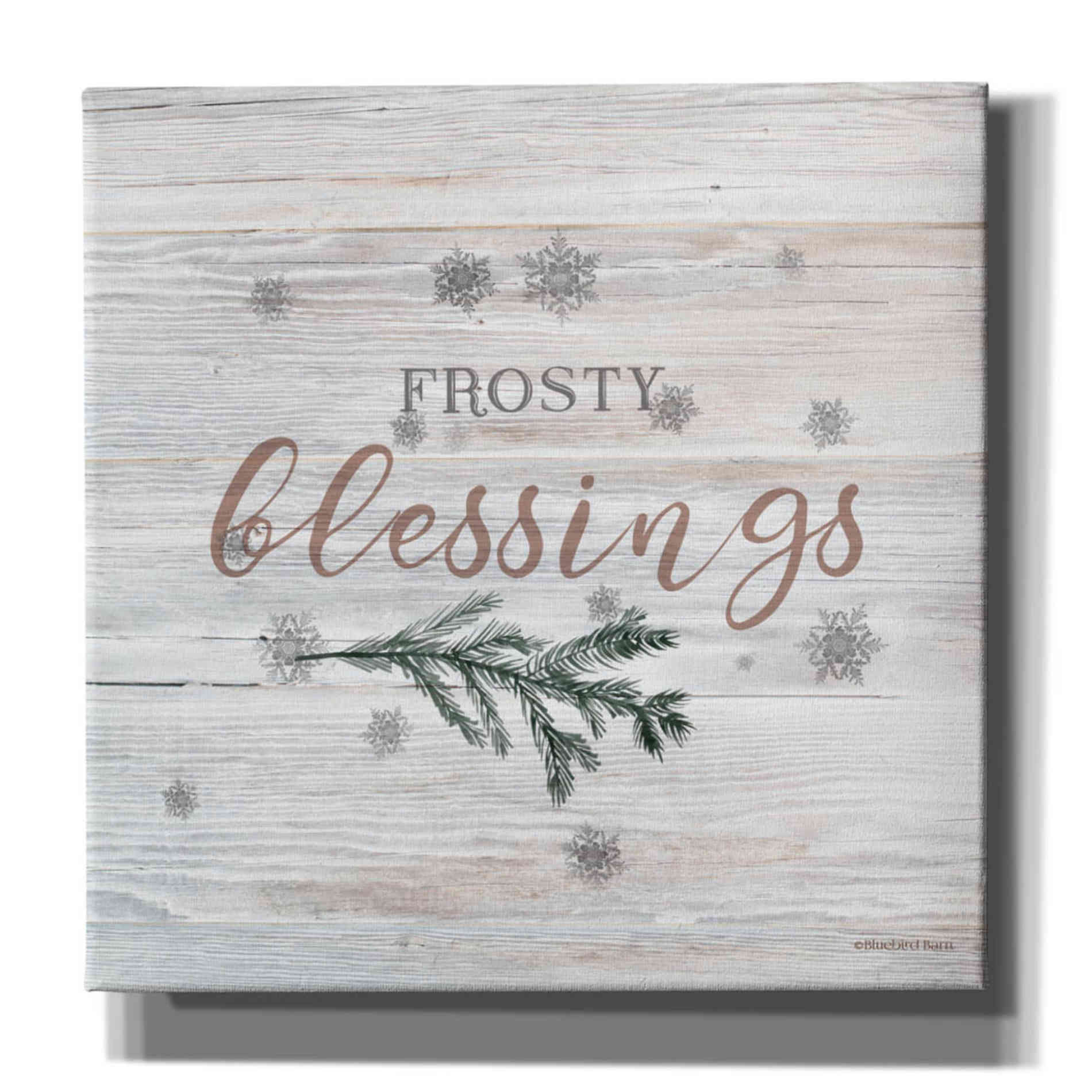 'Frosty Blessings II' by Bluebird Barn, Canvas Wall Art