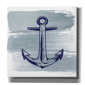 'Brushed Midnight Blue Anchor' by Bluebird Barn, Canvas Wall Art