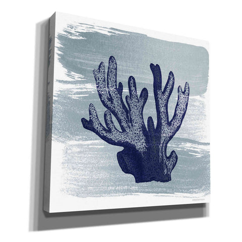 Image of 'Brushed Midnight Blue Elkhorn Coral' by Bluebird Barn, Canvas Wall Art