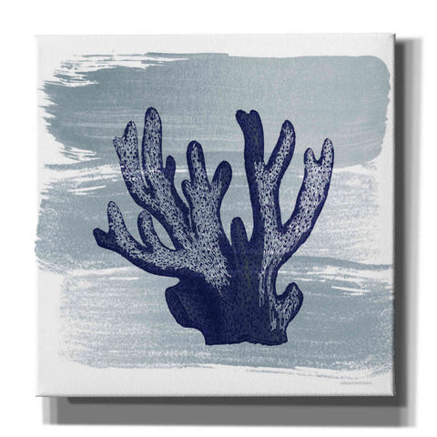Image of 'Brushed Midnight Blue Elkhorn Coral' by Bluebird Barn, Canvas Wall Art