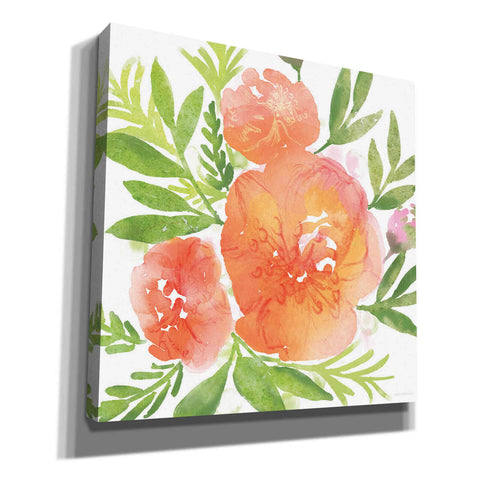Image of 'Peachy Floral I' by Bluebird Barn, Canvas Wall Art