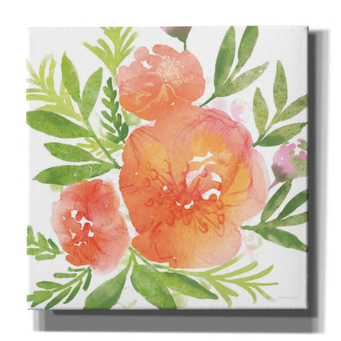 Image of 'Peachy Floral I' by Bluebird Barn, Canvas Wall Art