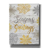 'Seasons Greetings Snowflakes' by Cindy Jacobs, Canvas Wall Art