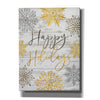 'Happy Holidays Snowflakes' by Cindy Jacobs, Canvas Wall Art