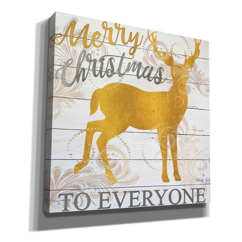 Image of 'Merry Christmas to Everyone Deer' by Cindy Jacobs, Canvas Wall Art