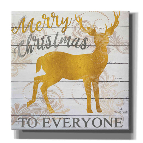 Image of 'Merry Christmas to Everyone Deer' by Cindy Jacobs, Canvas Wall Art