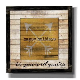 'Buffalo Happy Holidays' by Cindy Jacobs, Canvas Wall Art