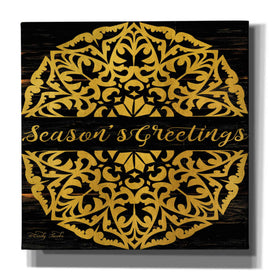 'Season's Greetings Mandala II' by Cindy Jacobs, Canvas Wall Art