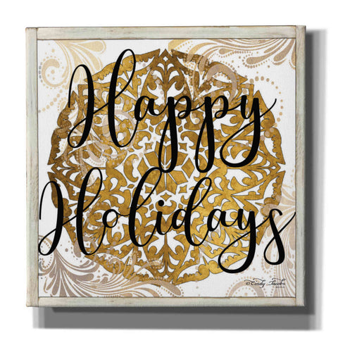 Image of 'Happy Holidays Mandala II' by Cindy Jacobs, Canvas Wall Art