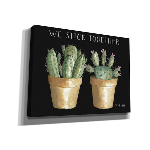 Image of 'We Stick Together Cactus' by Cindy Jacobs, Canvas Wall Art