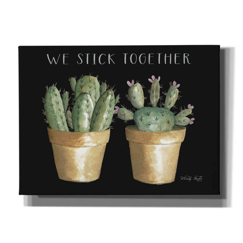 Image of 'We Stick Together Cactus' by Cindy Jacobs, Canvas Wall Art