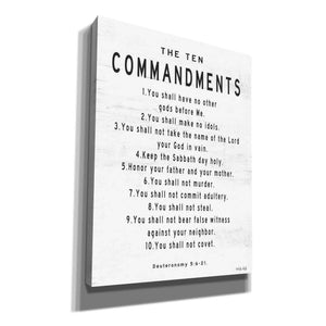 'The Ten Commandments' by Cindy Jacobs, Canvas Wall Art