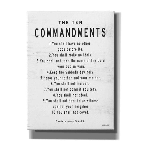 Image of 'The Ten Commandments' by Cindy Jacobs, Canvas Wall Art