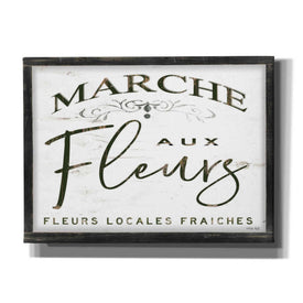 'Fleurs Sign I' by Cindy Jacobs, Canvas Wall Art