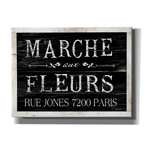 Image of 'Fleurs Sign II' by Cindy Jacobs, Canvas Wall Art