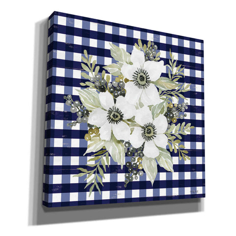 Image of 'Navy Floral I' by Cindy Jacobs, Canvas Wall Art