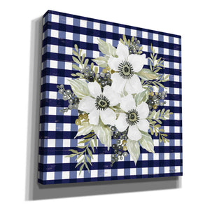 'Navy Floral I' by Cindy Jacobs, Canvas Wall Art