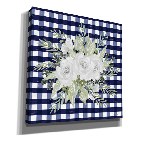 Image of 'Navy Floral II' by Cindy Jacobs, Canvas Wall Art