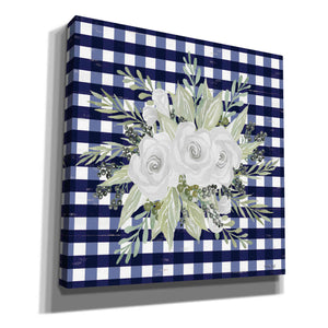 'Navy Floral II' by Cindy Jacobs, Canvas Wall Art