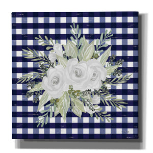 'Navy Floral II' by Cindy Jacobs, Canvas Wall Art