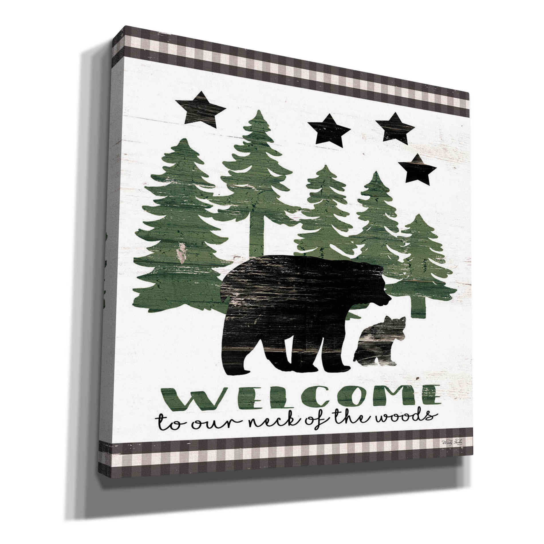 'Welcome Lodge' by Cindy Jacobs, Canvas Wall Art